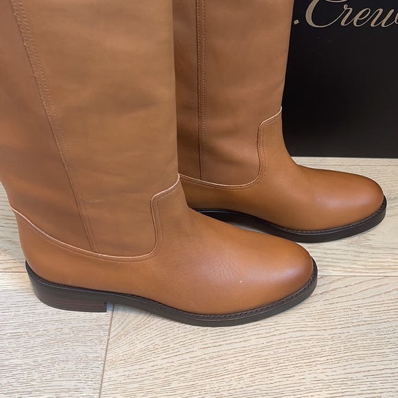 NIB JCrew Leather over-the-knee riding boots - Caramel, 8.5 - Picture 2 of 7